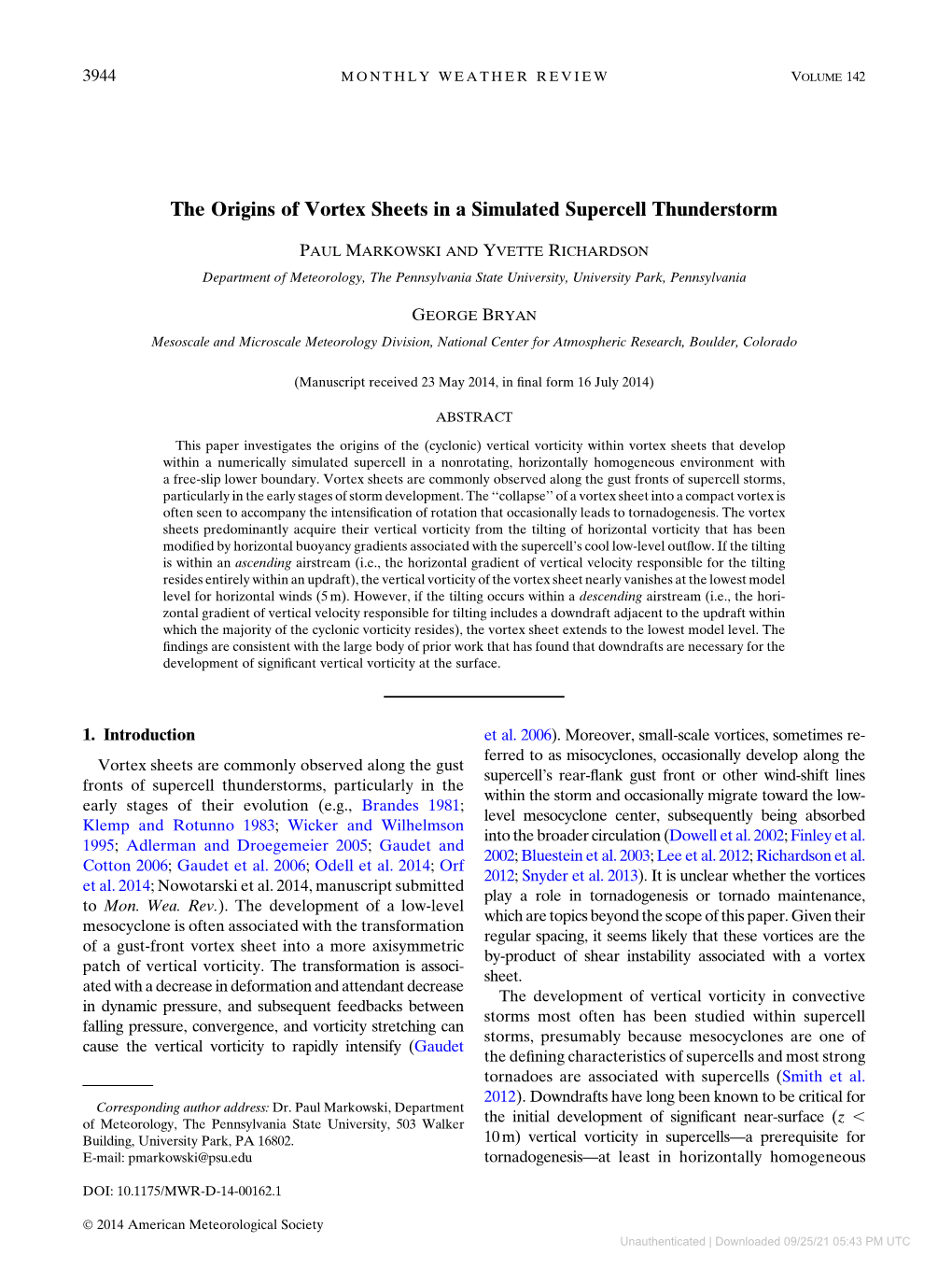 The Origins of Vortex Sheets in a Simulated Supercell Thunderstorm