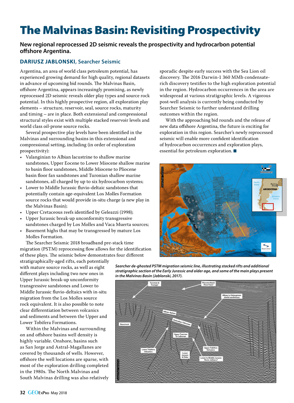 The Malvinas Basin: Revisiting Prospectivity New Regional Reprocessed 2D Seismic Reveals the Prospectivity and Hydrocarbon Potential Offshore Argentina