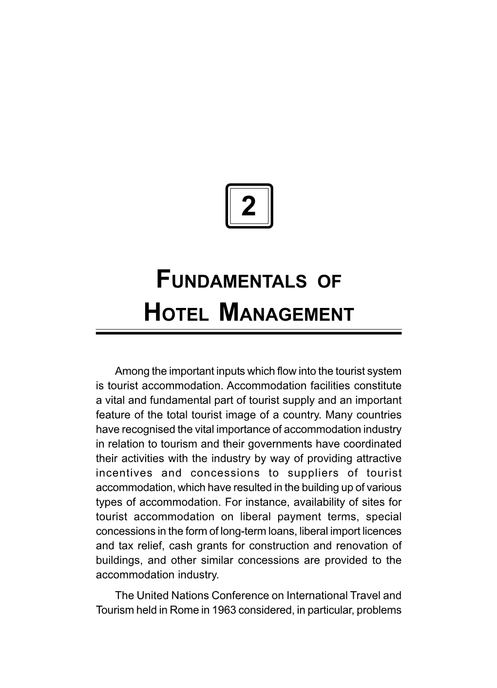 Fundamentals of Hotel Management 77