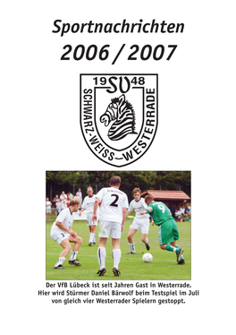 Sportnachrichten 2006 /2007