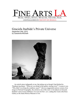 Graciela Iturbide's Private Universe