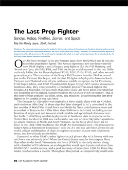 The Last Prop Fighter: Sandys, Hobos, Fireflies, Zorros, and Spads