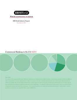 Commercial Banking in the US: 52211