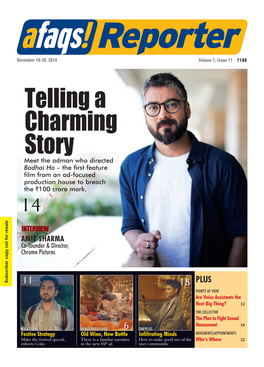 AMIT SHARMA INTERVIEW 11 the Production Housetobreach Film Fromanad-Focused Badhai Ho Meet Theadmanwhodirected Story Charming Telling a ` 100 Croremark