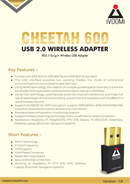 Data Sheet Cheetah 600.Cdr