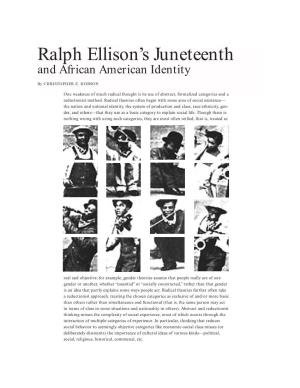 Ralph Ellison's Juneteenth