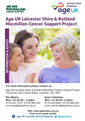 Macmillan Cancer Support Services
