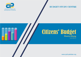 Citizens' Budget Jhang.Cdr