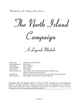 The North Island Campaign ~ Religions