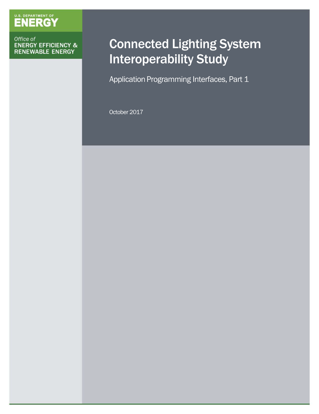 CLS Interoperability Study Application Programming Interfaces, Part 1