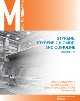 Styrene, Styrene-7,8-Oxide, and Quinoline