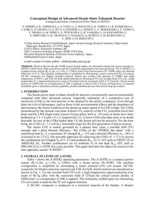 Conceptual Design of Advanced Steady-State Tokamak Reactor -Compact and Safety Commercial Power Plant (A-SSTR2)