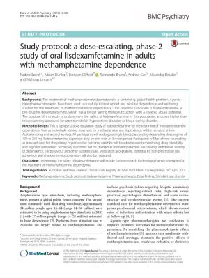 A Dose-Escalating, Phase-2 Study of Oral Lisdexamfetamine