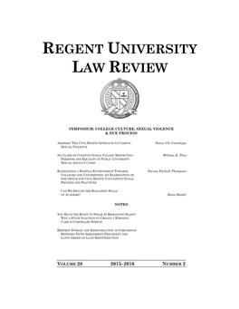 Regent University Law Review