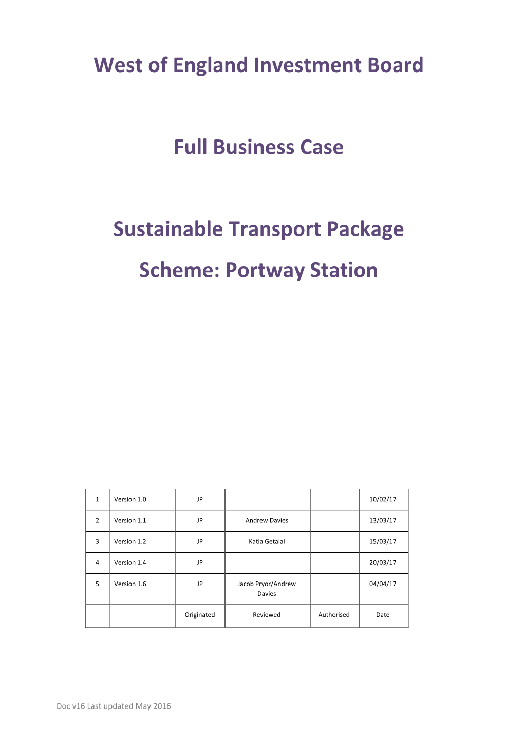 Portway Park & Ride