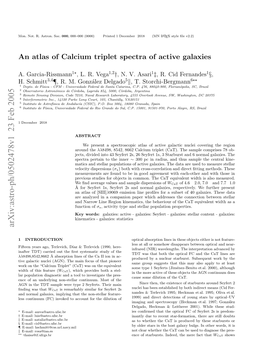 An Atlas of Calcium Triplet Spectra of Active Galaxies 3