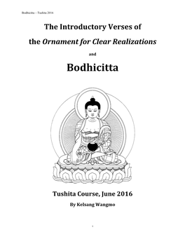 Bodhicitta – Tushita 2016