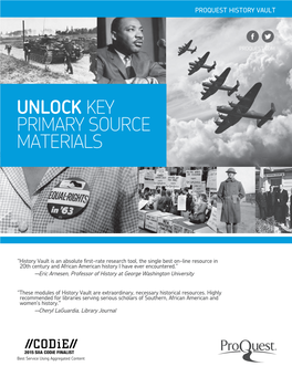 Unlock Key Primary Source Materials