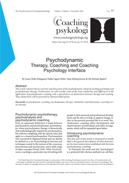 Coaching Psykologi