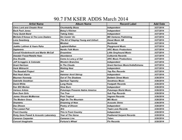 90.7 FM KSER ADDS March 2014