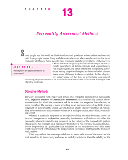 Personality Assessment Methods