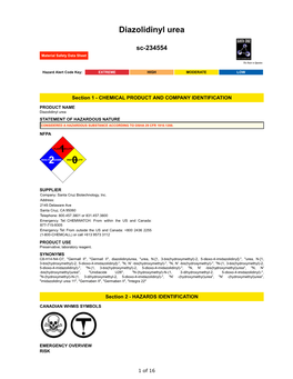 Diazolidinyl Urea