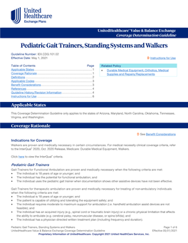 Pediatric Gait Trainers, Standing Systems and Walkers