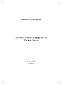 Effects of Climate Change on the World's Oceans