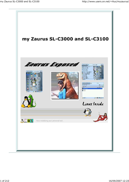 My Zaurus SL-C3000 and SL-C3100