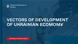 Cabinet of Ministers of Ukraine • Economic Vision - 3