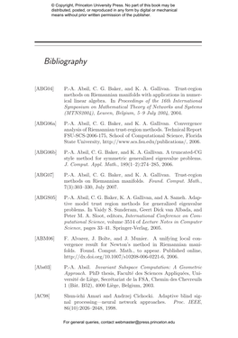 Optimization Algorithms on Matrix Manifolds