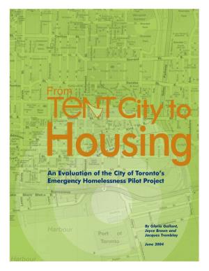 An Evaluation of the City of Toronto's Emergency Homelessness Pilot Project