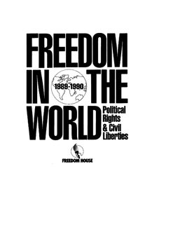 Freedom in the World 1989-1990 Complete Book