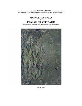 Pisgah State Park Management Plan Technical Team” for the Invitation and Opportunity to Write This Section of the Management Plan Document