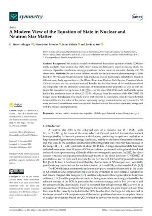 A Modern View of the Equation of State in Nuclear and Neutron Star Matter