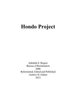 Hondo Project