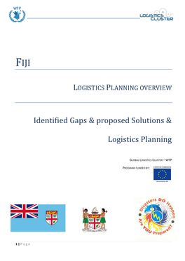 Identified Gaps & Proposed Solutions & Logistics Planning
