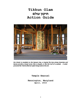 2014 Tikkun Olam Action Guide