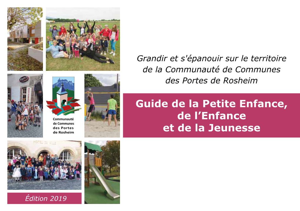 Guide De La Petite Enfance, De L'enfance Et De La Jeunesse