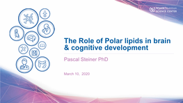 The Role of Polar Lipids in Brain & Cognitive Development