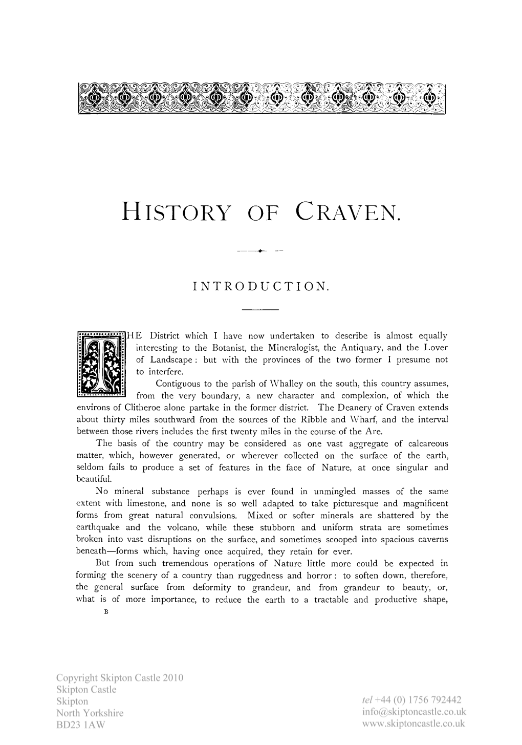 History of Craven
