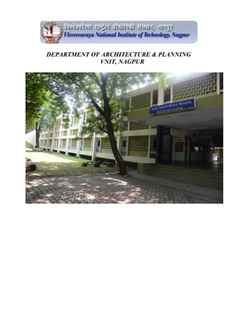 Department of Architecture & Planning Vnit, Nagpur