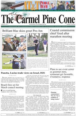 Carmel Pine Cone, February 12, 2016 (Main News)