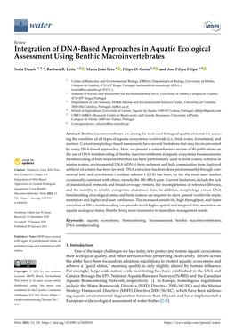 Integration of DNA-Based Approaches in Aquatic Ecological Assessment Using Benthic Macroinvertebrates