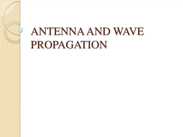 Long Wire Antenna