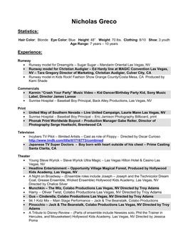 Resume Format Example