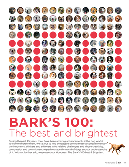Bark's 100 Best & Brightest