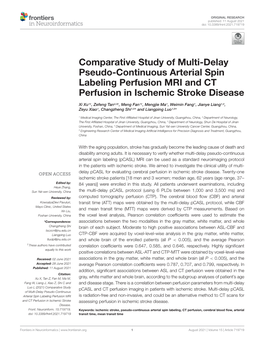 Comparative Study of Multi-Delay Pseudo-Continuous Arterial Spin Labeling Perfusion MRI and CT Perfusion in Ischemic Stroke Disease