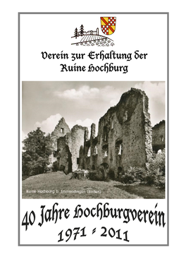 Verein Zur Erhaltung Der Ruine Hochburg E