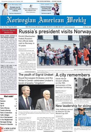 Russia's President Visits Norway